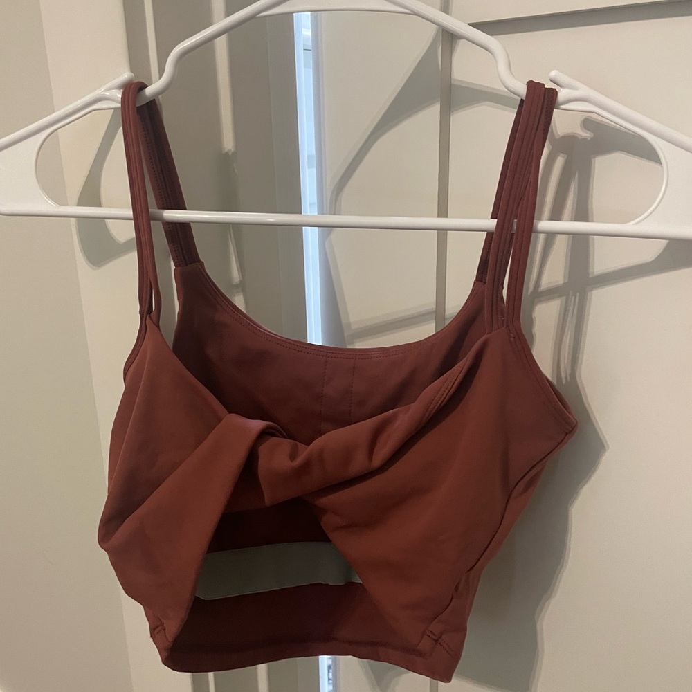 Born Primitive Rust Brown Twist Front Crop Top